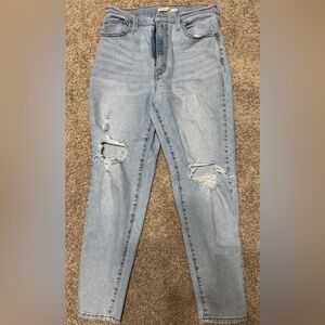 Levi's Blue High Waisted Skinny Mom Jeans